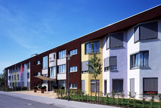 Die Außenansicht des Malteserstift St. Mechthild in Leipzig Pflegeeinrichtung in Leipzig Ost Deutschland - Malteserstift St. Mechthild in Leipzig