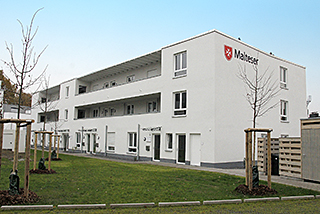 die Außenansicht des Malteserstift St. Barbara in Hünxe