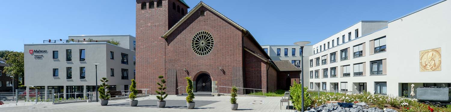 die Außenansicht des Malteserstift St. Stephanus in Bottrop